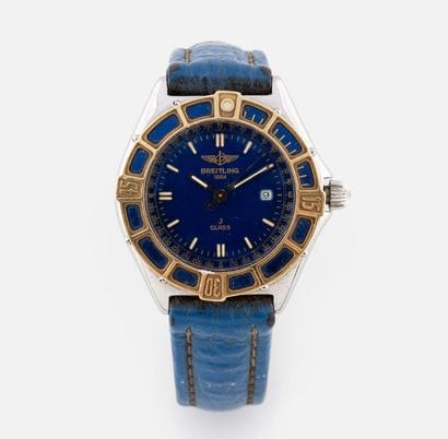 113- BREITLING J Class Ladies' watch. Blue...