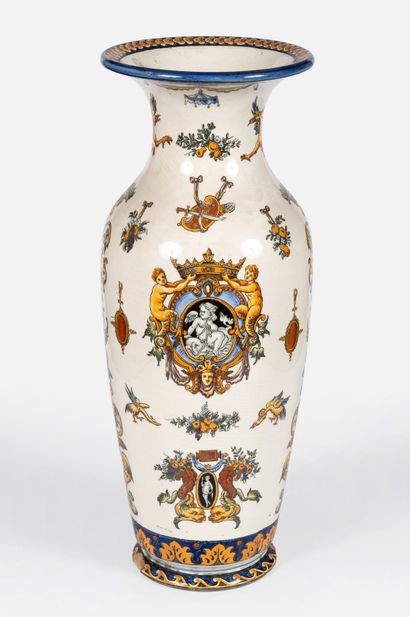 360- GIEN Earthenware vase (shock to base)....