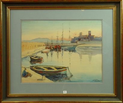 12- A. ROTTER

''Antibes''

Aquarelle signée...