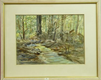 15- M. HEART

''Paysage d'hiver''

Aquarelle...