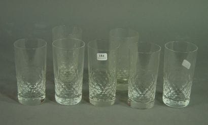 184- BACCARAT

Sept verres en cristal