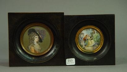 213- ''Portrait'' et ''Scène galante''

Deux...