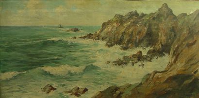 23- M. MASSON

''Le phare''

Huile sur toile...