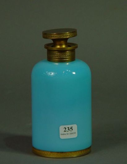 235- Flacon en verre opalin

Monture en bronze...