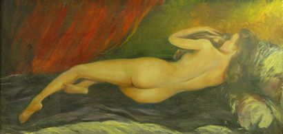 24- Ecole Française

''Nu endormi''

Huile...