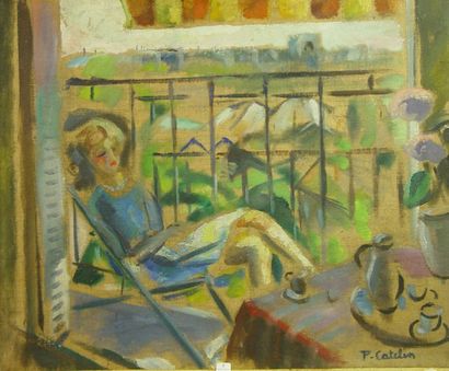 3- P. CATELIN

''La véranda''

Huile sur...