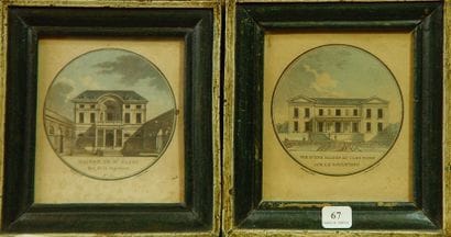 67- ''Maisons coloniales''

Deux gravure...