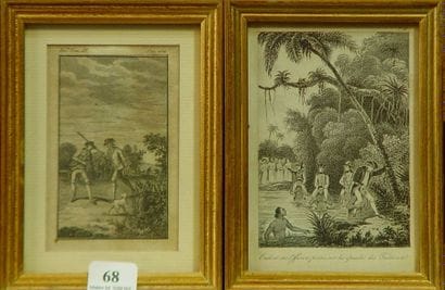 68- ''Tahitiens''

Deux gravures