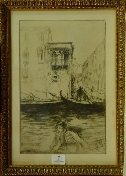 7- Edgar CHAHINE

''Venise''

Pointe sèche

22...