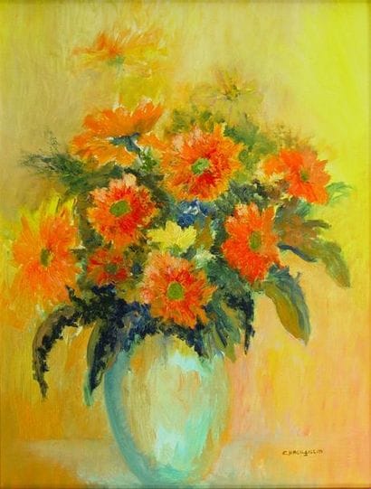 78- C. BALY GILLICK

''Fleurs''

Huile sur...