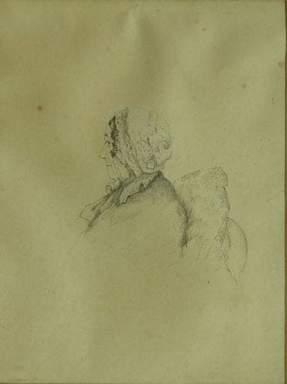 81- Ecole Française

''Femme au bonnet''