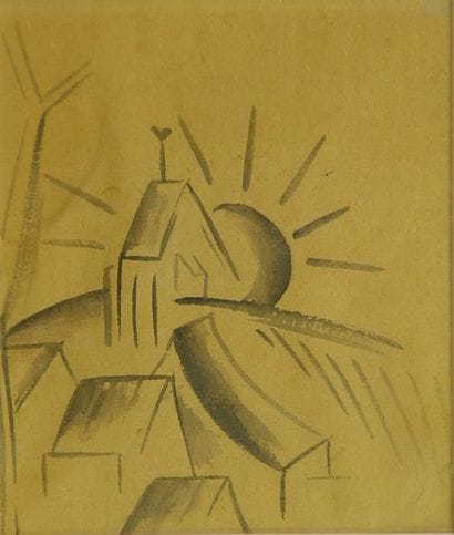 87- André LHOTE (attribué à)

''Soleil''

Dessin

18...