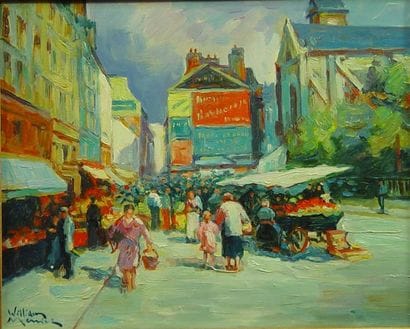 88- William MERCIER

''Le marché''

Huile...