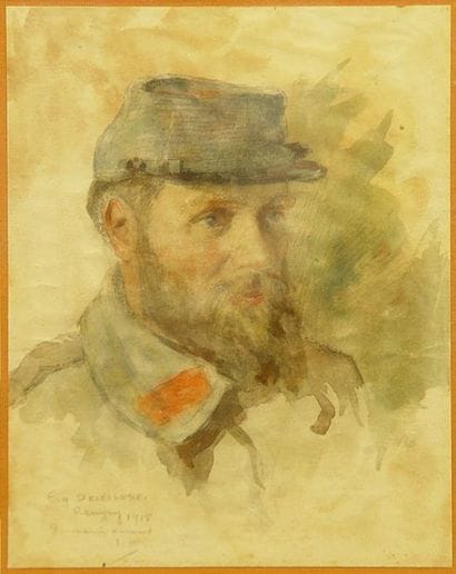 119- Eugène DELECLUSE

''Portrait d'un Poilu''

Aquarelle...