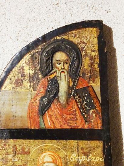 161- Triptyque représentant Notre Dame de...