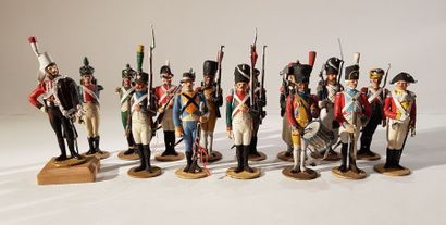 METAYER. Ier Empire. Divers soldats. Ce lot...