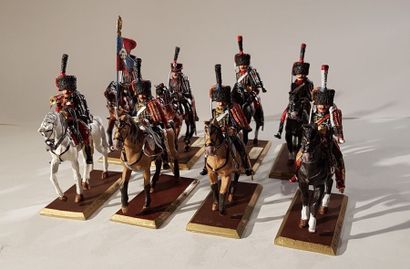 ANONYME. Ier Empire. France. Hussards des...