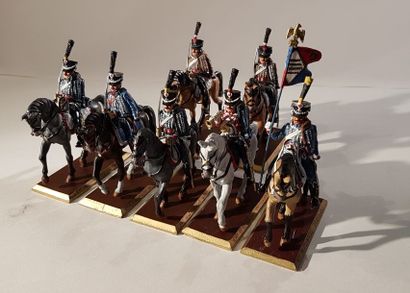 ANONYME. France. Ier Empire. Hussards 1er...