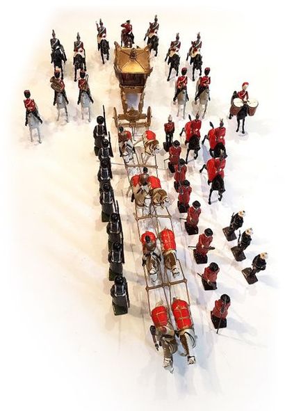 BRITAINS. Carrosse Royal anglais et son escorte....