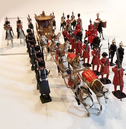 BRITAINS. Carrosse Royal anglais et son escorte....