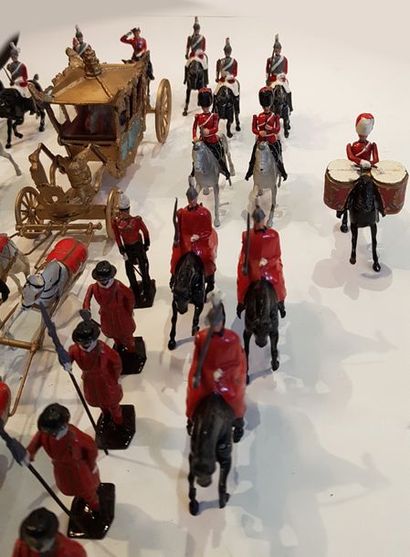 BRITAINS. Carrosse Royal anglais et son escorte....