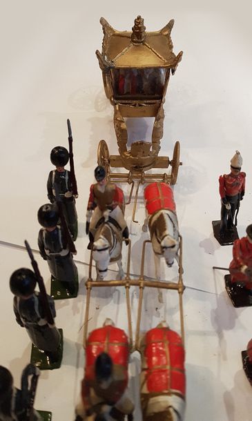 BRITAINS. Carrosse Royal anglais et son escorte....