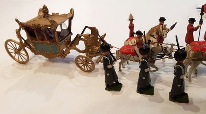 BRITAINS. Carrosse Royal anglais et son escorte....