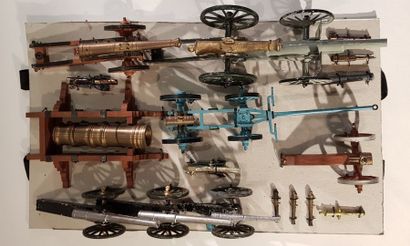 Divers fabricants. Bel ensemble d’obusiers...