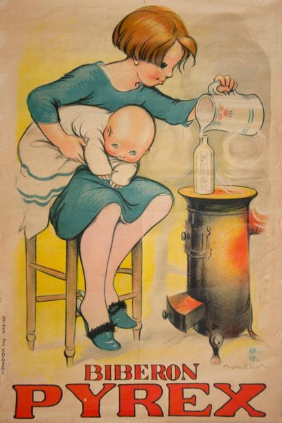 POULBOT Francisque

Pyrex baby bottle. 1929.
Rare...