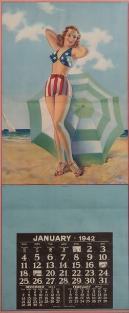 Taber
Pin-Up Calendar. Miss America. Prototype...