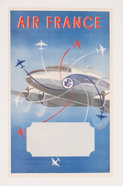 RENLUC
Air France. 1951.
Offset poster. 632...