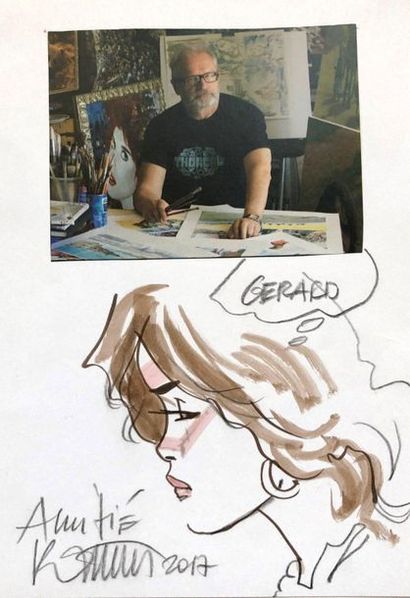 Rosinski - dédicace
Très joli dessin en couleur...