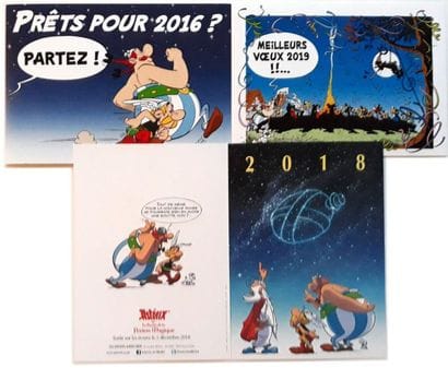 Uderzo - dédicaces
Ensemble de 3 cartes de...
