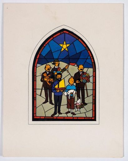 HERGÉ
Carte de Voeux 1958 : Superbe carte...