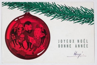 HERGÉ
Carte de Voeux 1959 : Superbe carte...