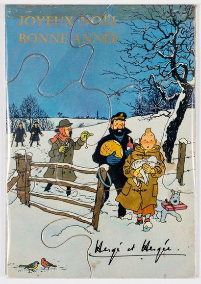 HERGÉ
Carte de Voeux 1961 : Superbe carte...