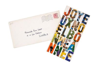 HERGÉ
Carte de Voeux 1965 : Joyeux Noel Bonne...