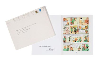 HERGÉ
Carte de Voeux 1978 : Reproduction...