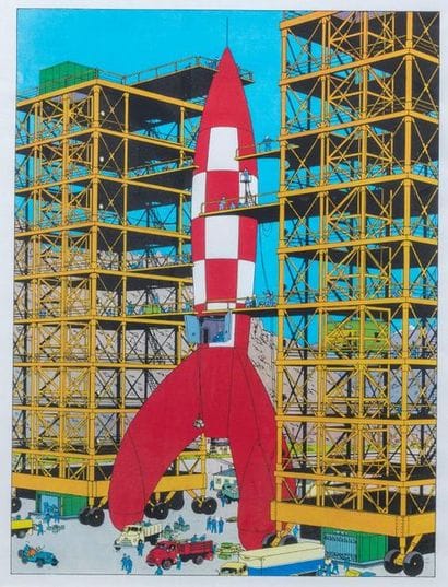 TINTIN
affiche publicitaire : Rare affiche...