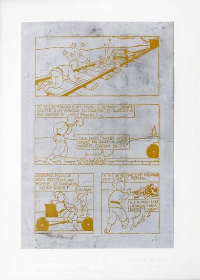 Tintin au pays des Soviets
plaque d'impression...