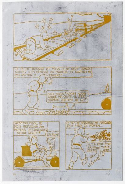 Tintin au pays des Soviets
plaque d'impression...