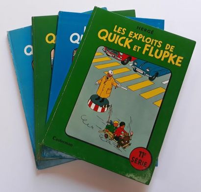 Quick et Flupke 
ensemble de 4 albums : 8,...