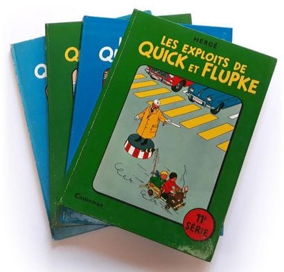 Quick et Flupke 
ensemble de 4 albums : 8,...
