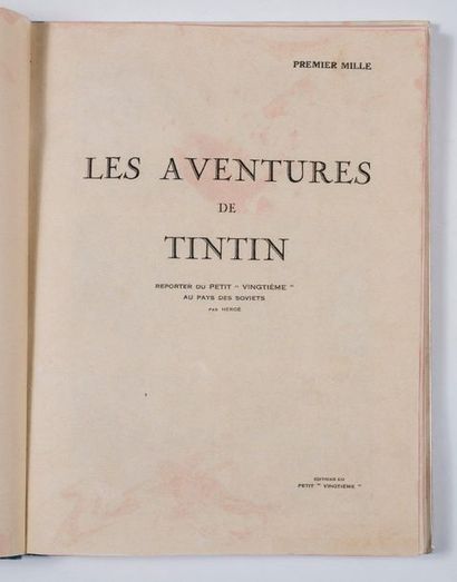 Tintin N&B - Au pays des Soviets (1er mille)
Edition...