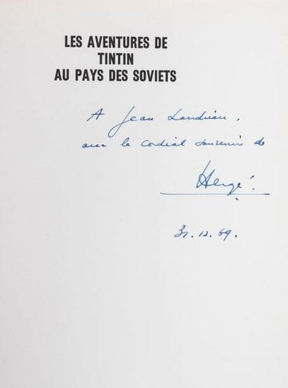 Tintin au pays des Soviets - édition spéciale...