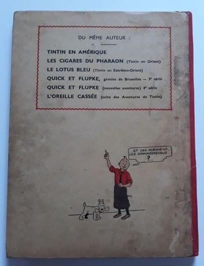 Tintin N&B - Au Congo
1ère édition Casterman...