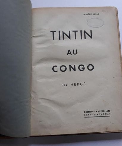 Tintin N&B - Au Congo
1ère édition Casterman...
