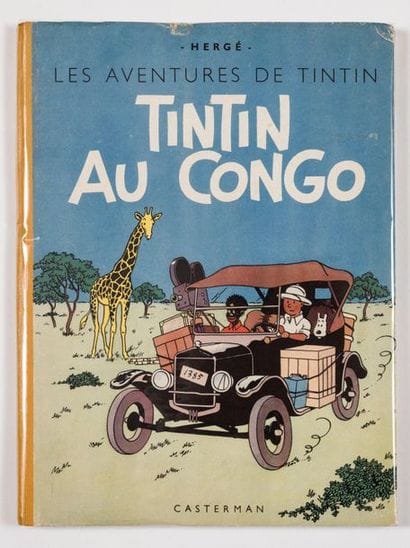 Tintin au Congo
Edition originale dos jaune,...