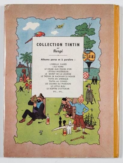 Tintin au Congo
Edition originale dos jaune,...
