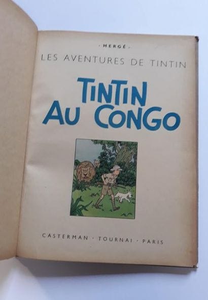 Tintin au Congo
Edition originale dos jaune,...